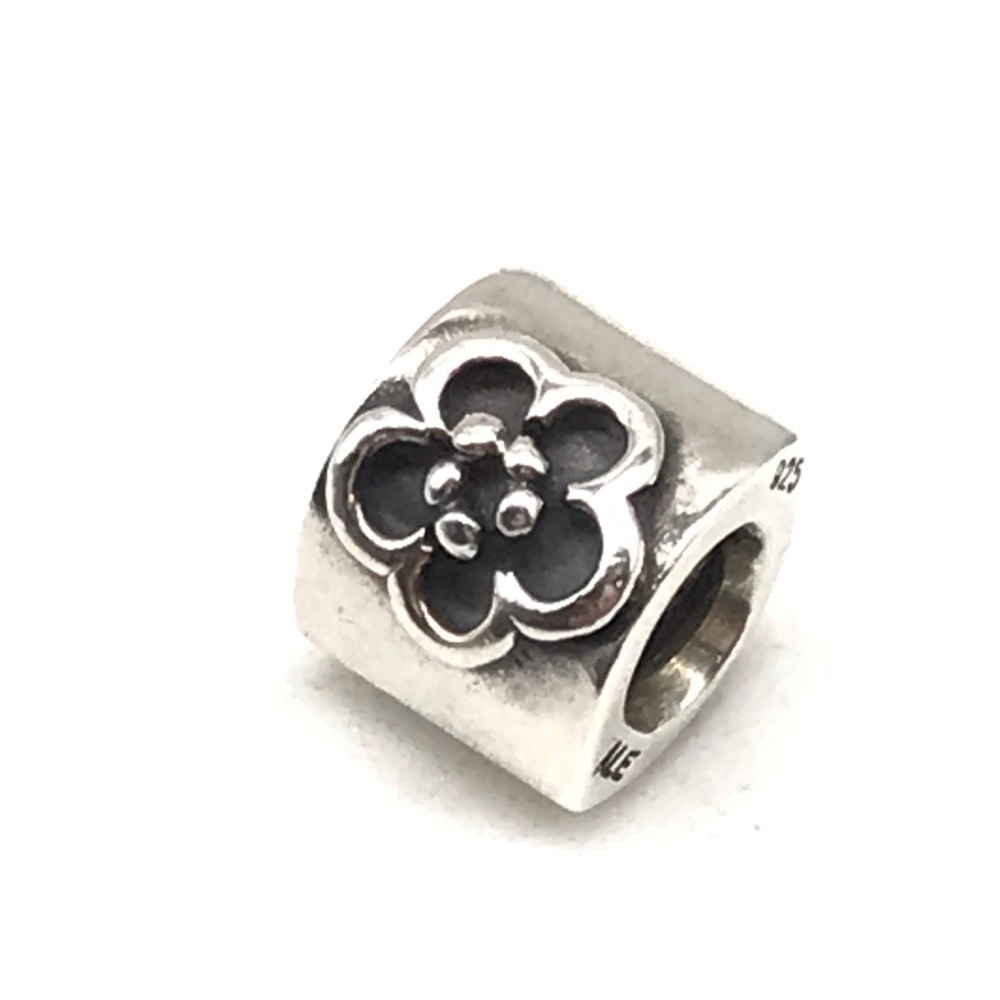Pandora Flower Block Charm